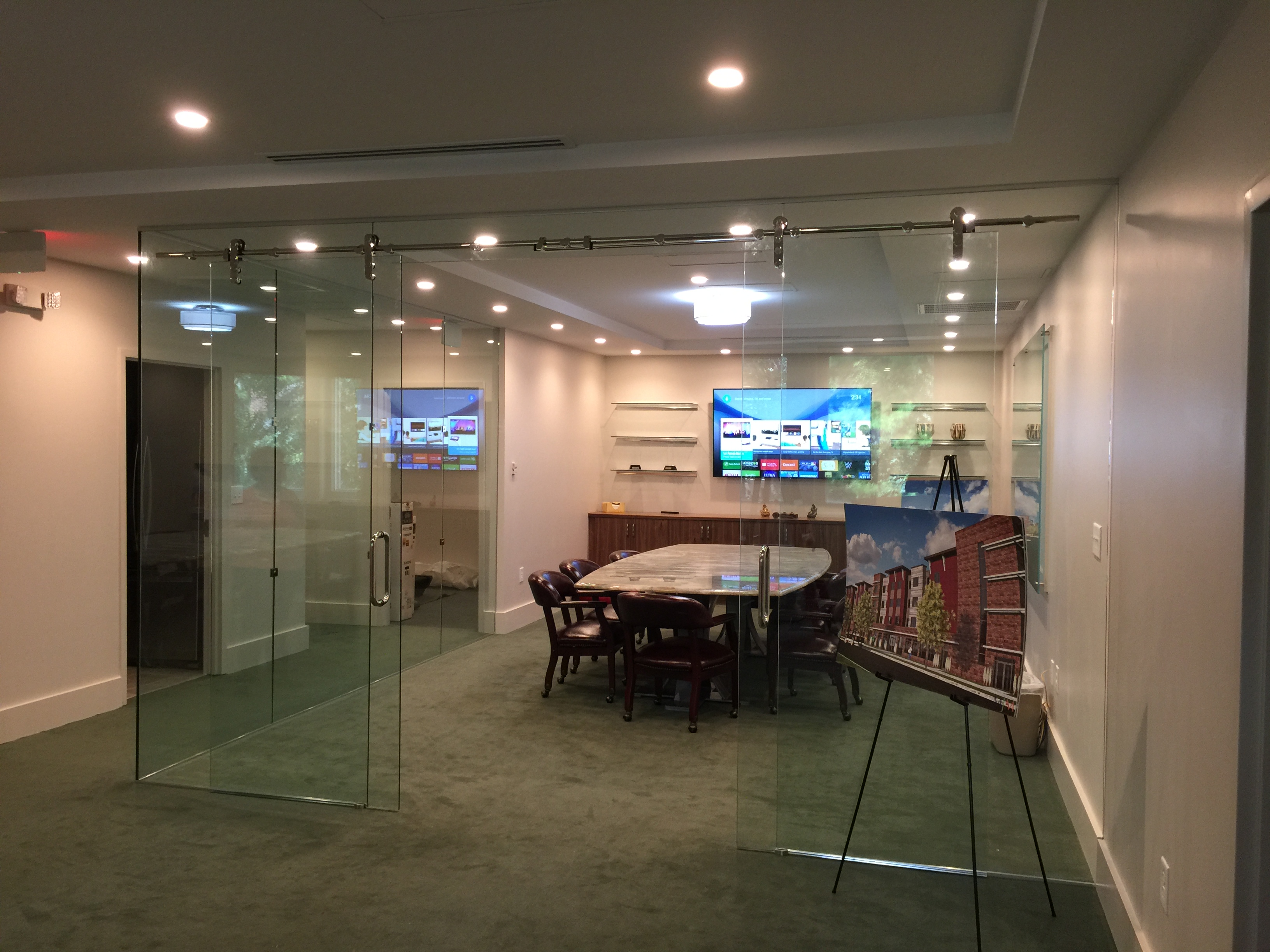 Modern conference room AV