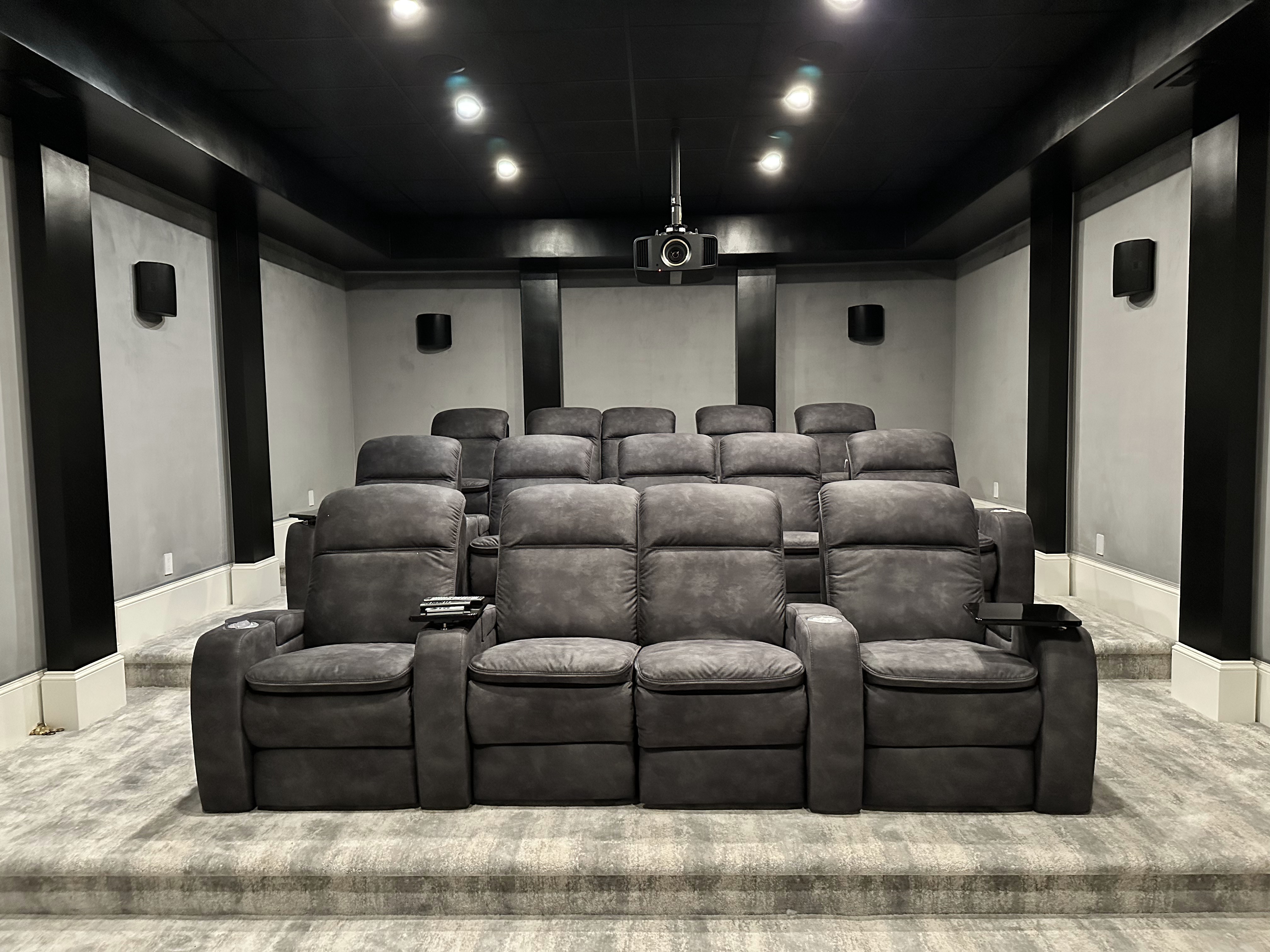 Luxury home theater room Raleigh