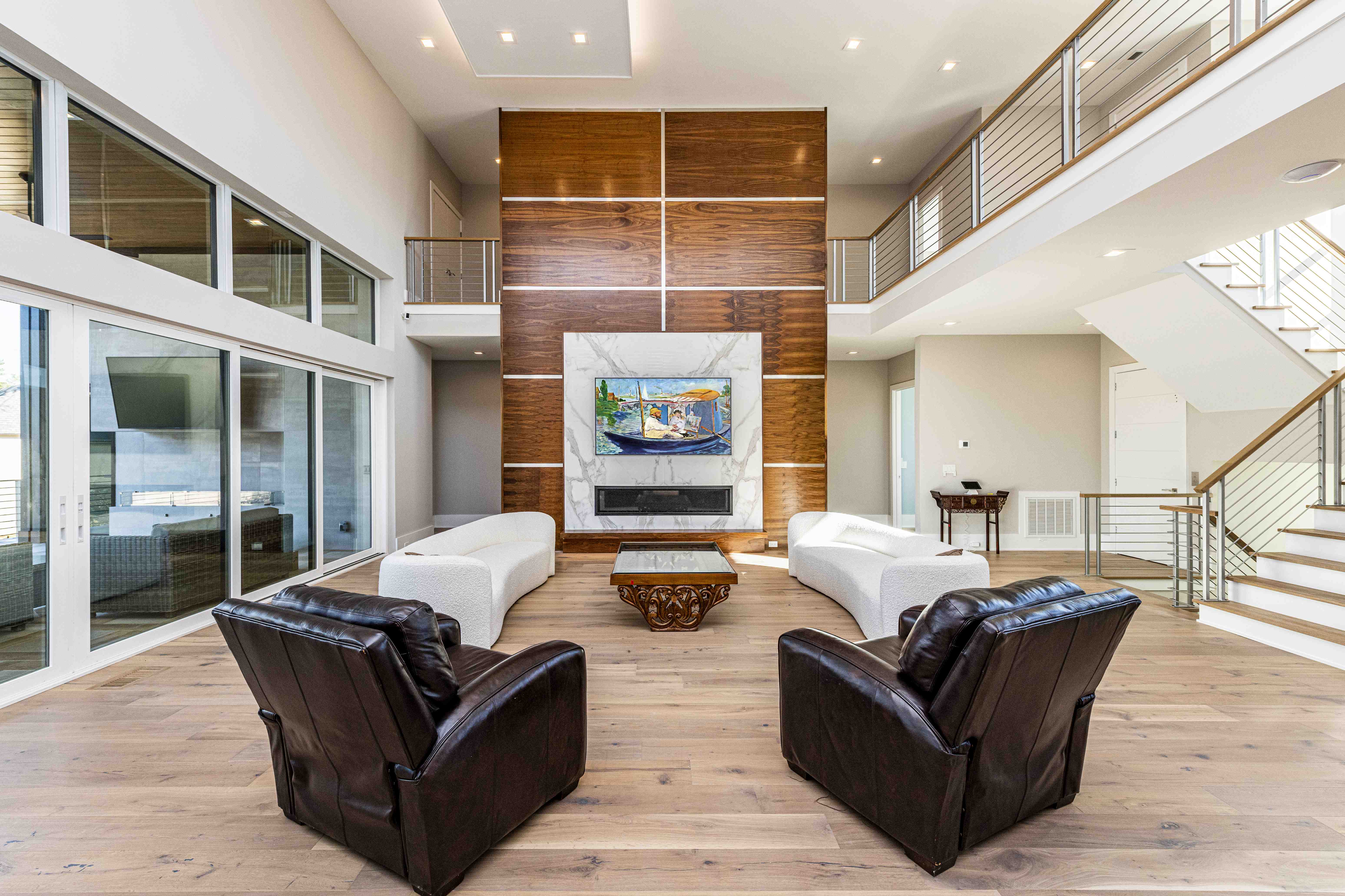 Luxury great room with integrated AV